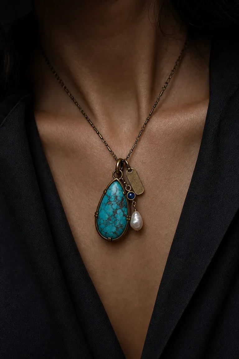 The Blue Hour Reliquary worn after dark