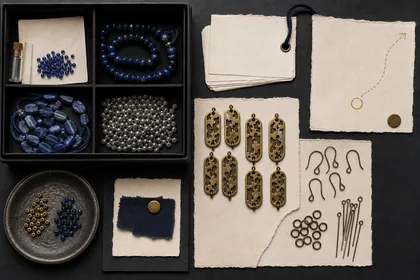 The Ink Atlas Earrings Raw source lot