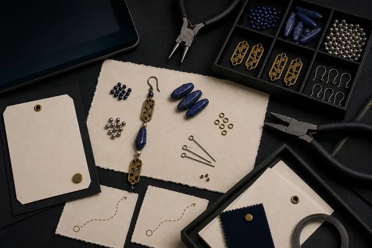 The Ink Atlas Earrings: Live finish