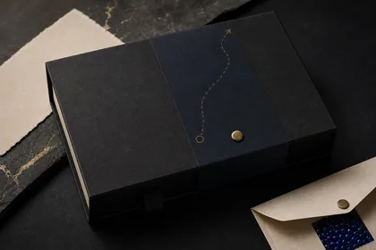 The Ink Atlas Earrings Closed box