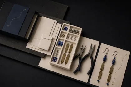 The Ink Atlas Earrings Unbox sequence