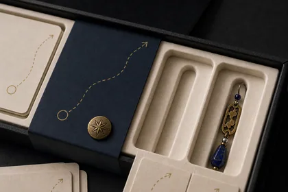 The Ink Atlas Earrings Box detail